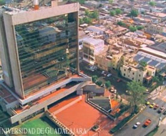 Vista aerea de la Rectoría de la Universidad de Guadalajara